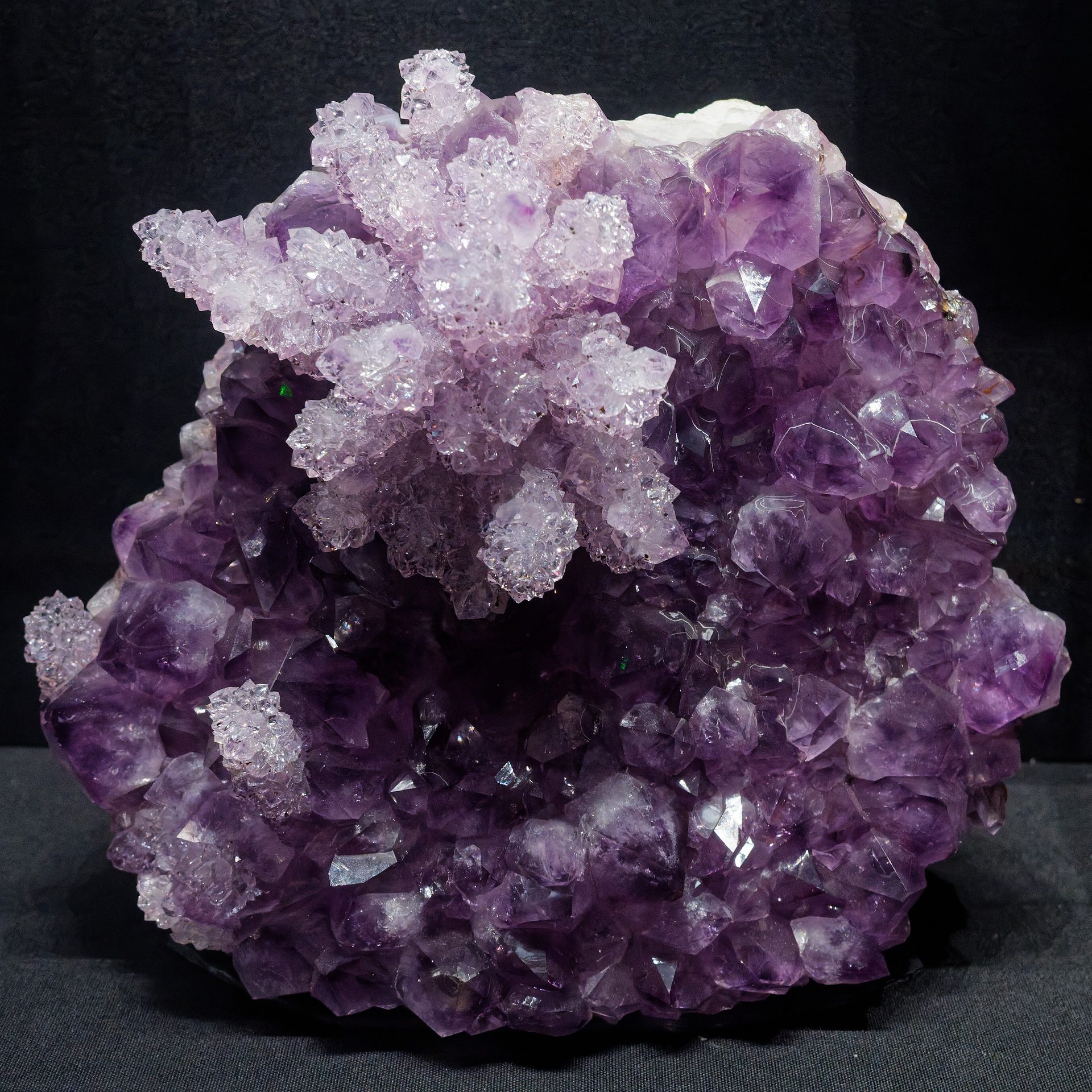 Brazilian amethyst faceted oval showing medium violet color from Minas Gerais