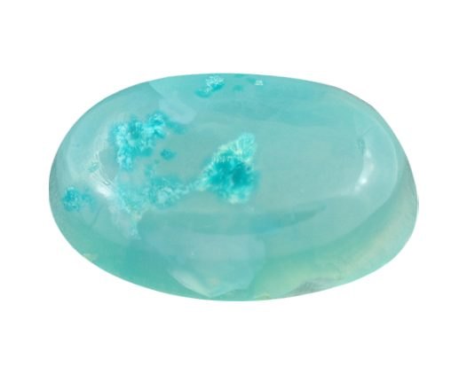 Smithsonite specimen showing pastel blue-green botryoidal surface on neutral background
